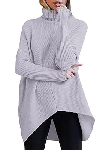 Oversized Turtleneck Batwing Sweater for Women - 2024 Fall Fashion