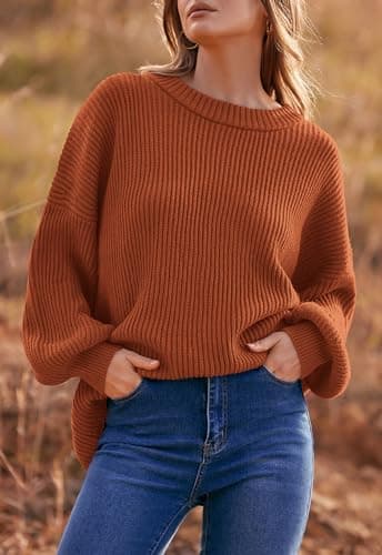 PRETTYGARDEN Women's Oversized Knitted Sweater for Fall 2024