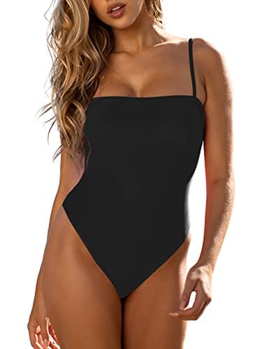 Women's Bandeau One Piece Swimsuits by RELLECIGA