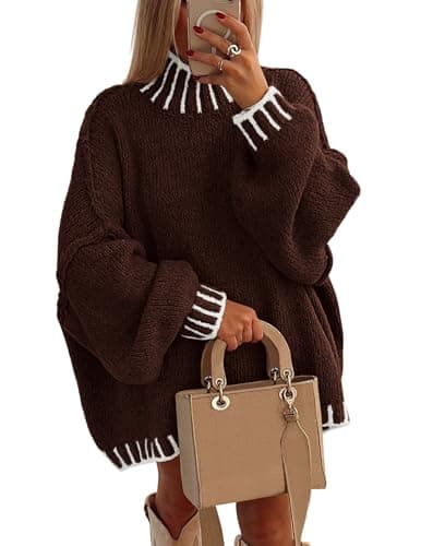 PRETTYGARDEN Women's Winter Oversized Chunky Knit Sweater Tops