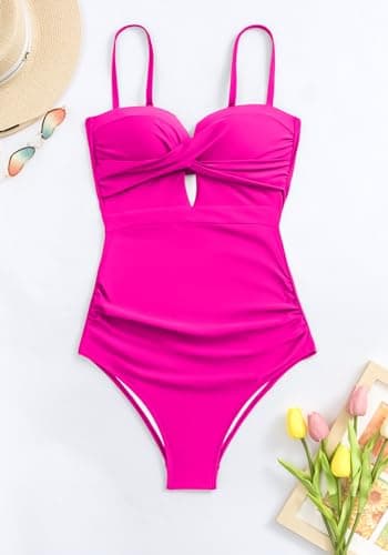 Women's Push Up One Piece Swimsuit - Tummy Control & Slimming