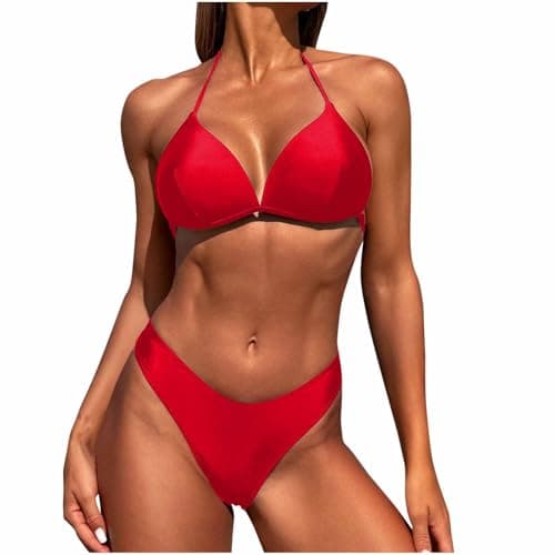 Cethrio Cheeky High-Waisted Bikini Set for Women
