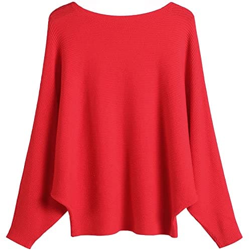 Women's Boat Neck Oversized Sweaters