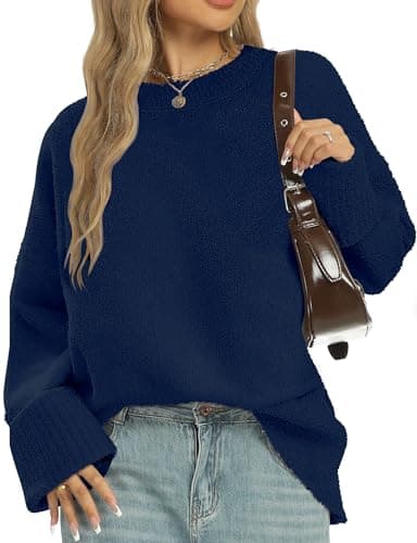 2025 Trendy Chunky Fuzzy Woman's Oversized Long Sleeve Sweater
