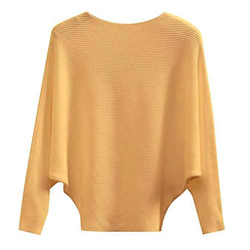GABERLY Women's Boat Neck Batwing Dolman Knit Sweaters & Pullovers