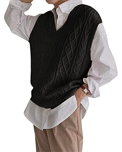 Juliet Holy Women's Oversized Sleeveless Loose Knit Sweater Vest