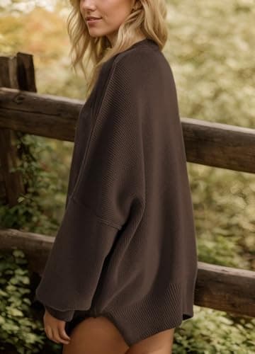 Simier Fariry 2024 Women's Oversized Batwing Knit Sweater Pullover Legging Tunic