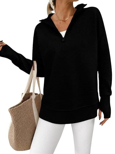 PPRETTYGARDEN Women's Long Sleeve V-Neck Knit Sweater