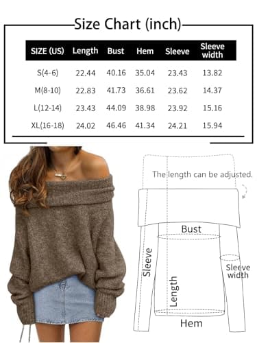 Women's Off-Shoulder Batwing Sweater