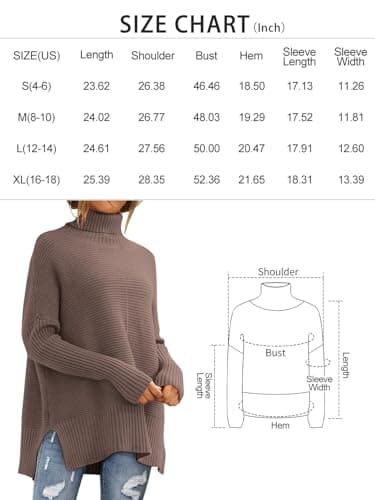 Women's Oversized Turtleneck Sweater