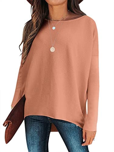 Caracilia Women's Oversized Fall Batwing Knit Sweater