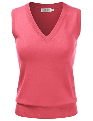 EIMIN Women's V-Neck Stretch Pullover Premium Sweater Vest Top (S-3X)