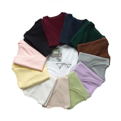 ZUEVI Women's Classic V-Neck Sleeveless Knit Vest
