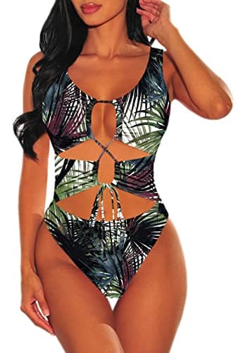 Sovoyontee Women's Cheeky One Piece Swim Suit