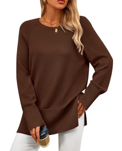 PRETTYGARDEN Women's Knit Long Sleeve Pullover Tunic Sweater