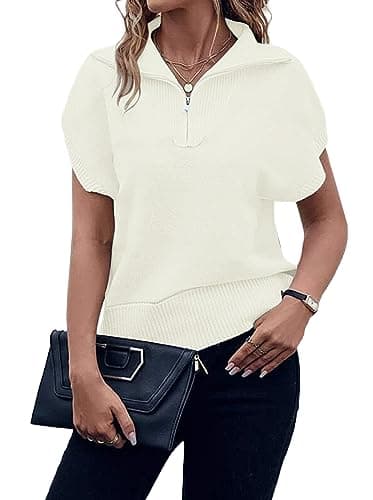 Viottiset Women's Sleeveless Striped Sweater Shirt