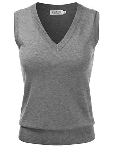 EIMIN Women's V-Neck Stretch Pullover Premium Sweater Vest Top (S-3X)