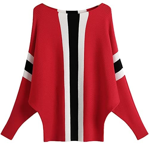 Women's Boat Neck Oversized Sweaters