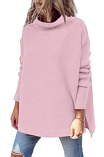 Women's Oversized Mock Turtleneck Sweater