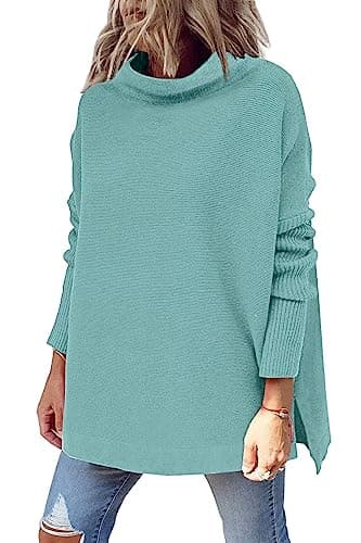 Women's Oversized Mock Turtleneck Sweater