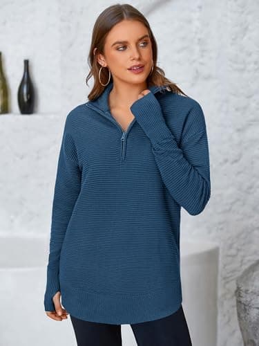 PPRETTYGARDEN Women's Long Sleeve V-Neck Knit Sweater