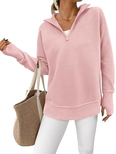 PPRETTYGARDEN Women's Long Sleeve V-Neck Knit Sweater