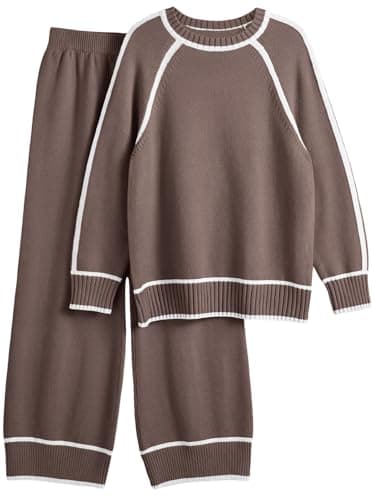LILLUSORY Women's Matching Knit Lounge Sweater Set