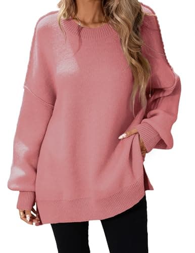 Libsorge Women's Oversized Batwing Long Sweater Top 2024 Fall