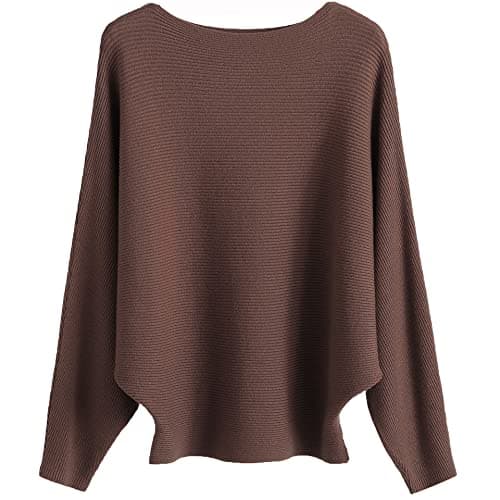 Women's Boat Neck Oversized Sweaters
