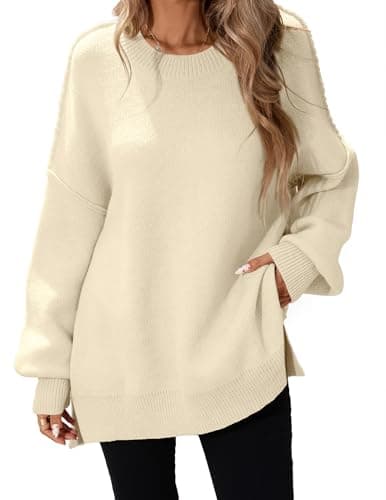 Libsorge Women's Oversized Batwing Long Sweater Top 2024 Fall