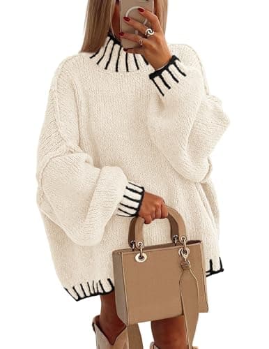 PRETTYGARDEN Women's Winter Oversized Chunky Knit Sweater Tops
