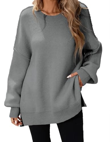 Libsorge Women's Oversized Batwing Long Sweater Top 2024 Fall