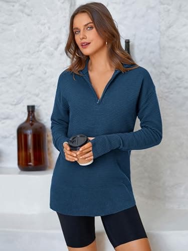 PPRETTYGARDEN Women's Long Sleeve V-Neck Knit Sweater