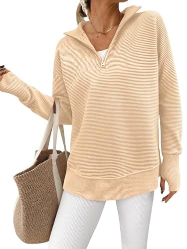 PPRETTYGARDEN Women's Long Sleeve V-Neck Knit Sweater
