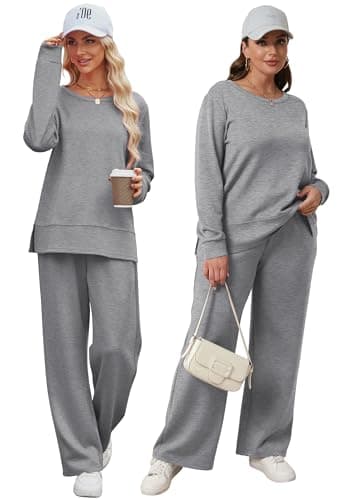 XIEERDUO Women's Wide Leg Tracksuit - Casual Fall Outfits S-3XL