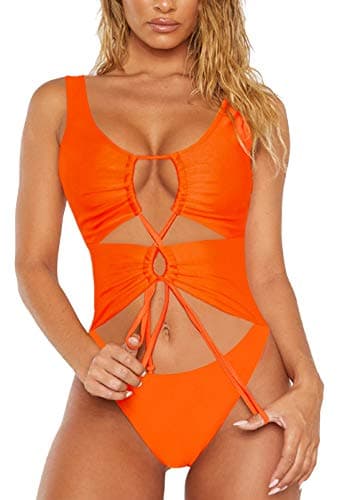 Sovoyontee Women's Cheeky One Piece Swim Suit