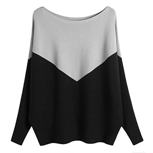GABERLY Women's Boat Neck Batwing Dolman Knit Sweaters & Pullovers