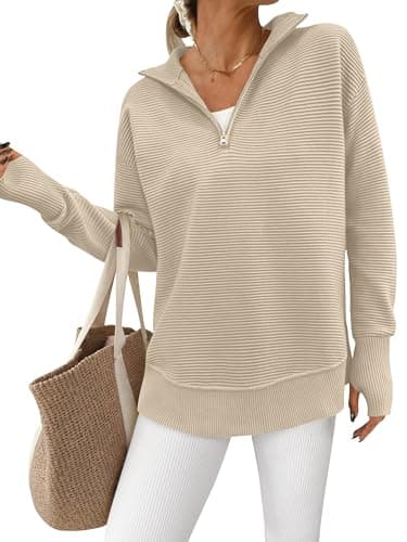 PPRETTYGARDEN Women's Long Sleeve V-Neck Knit Sweater