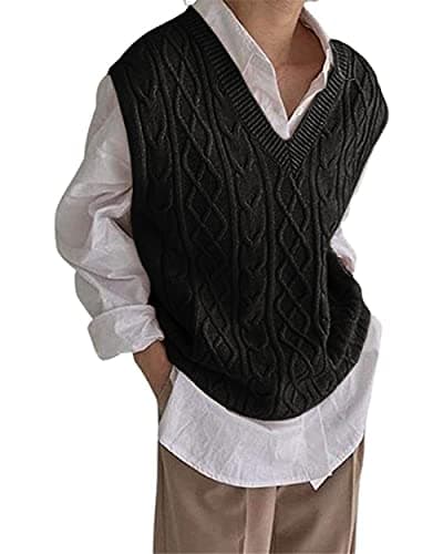 Juliet Holy Women's Oversized Sleeveless Loose Knit Sweater Vest