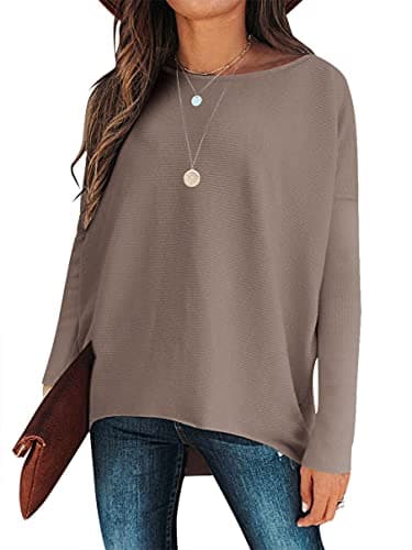 Caracilia Women's Oversized Fall Batwing Knit Sweater