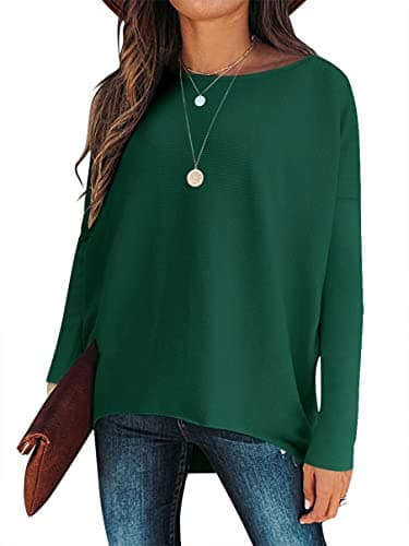 Caracilia Women's Oversized Fall Batwing Knit Sweater