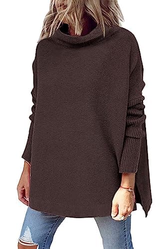 Women's Oversized Mock Turtleneck Sweater