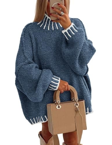 PRETTYGARDEN Women's Winter Oversized Chunky Knit Sweater Tops