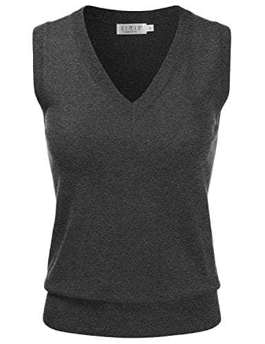 EIMIN Women's V-Neck Stretch Pullover Premium Sweater Vest Top (S-3X)
