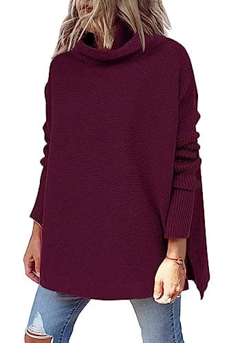 Women's Oversized Mock Turtleneck Sweater