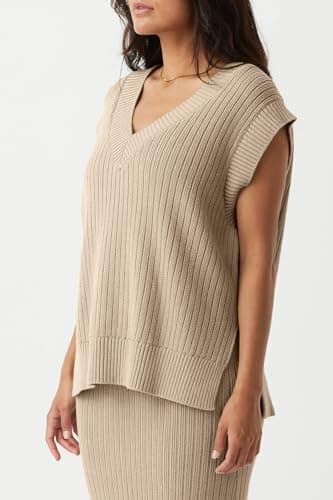 Women's V Neck Knit Sweater Vest