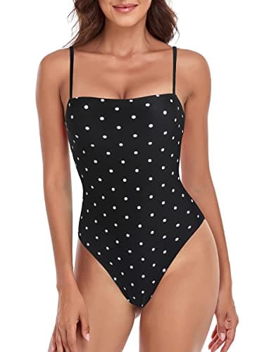 Women's Bandeau One Piece Swimsuits by RELLECIGA