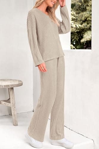 Women's Ribbed Knit Lounge Set