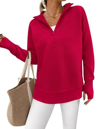 PPRETTYGARDEN Women's Long Sleeve V-Neck Knit Sweater