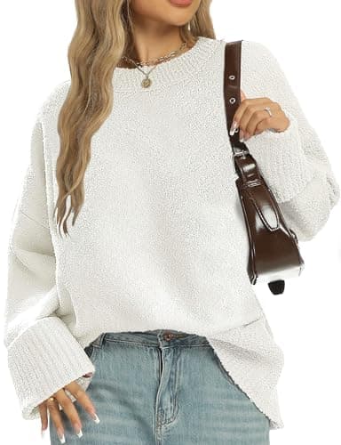 2025 Trendy Chunky Fuzzy Woman's Oversized Long Sleeve Sweater